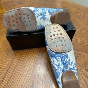 Nordstrom Blue and Cream Loafers